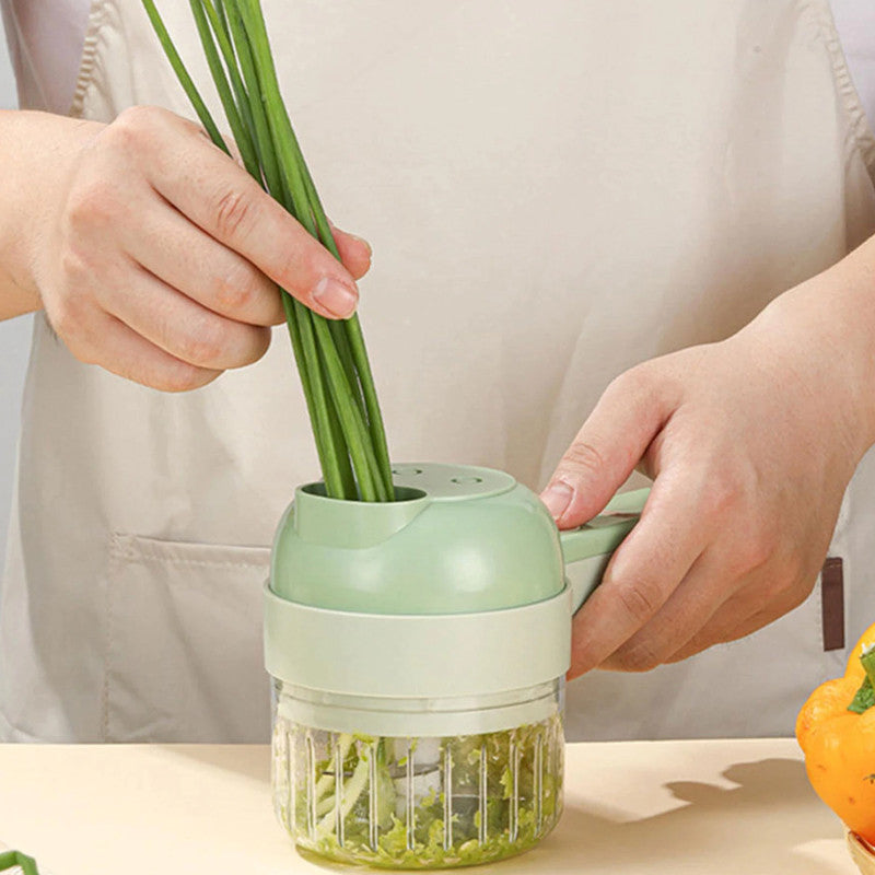 4 in1 Multifunctional Electric Vegetable Chopper and Slicer set