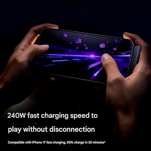 240W 2-in-1 Charging Cable with Phone Stand 2m length